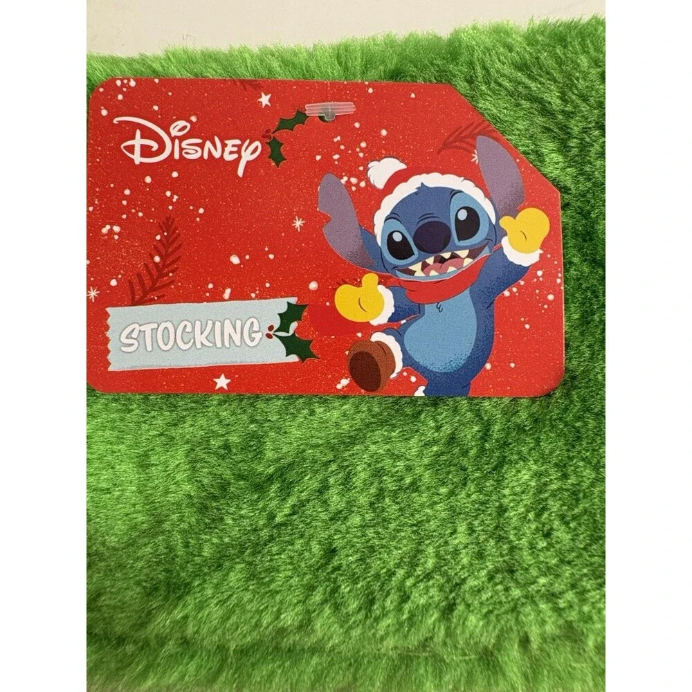 Disney Christmas Lights Stitch Stocking Green Fur Palm Tree Santa Hat 15